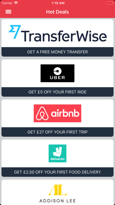 Screenshot #1 pour Voucher Codes Live UK