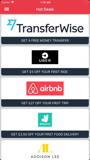 Voucher Codes Live UK iPhone Screenshot 1