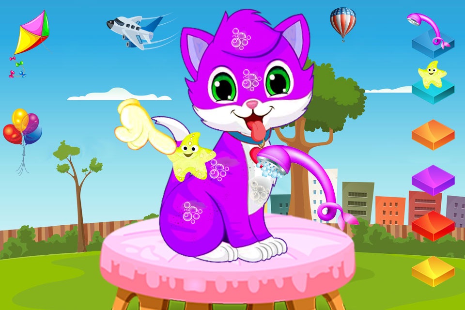 Cat Meow Pet Spa Games for Cat screenshot 2