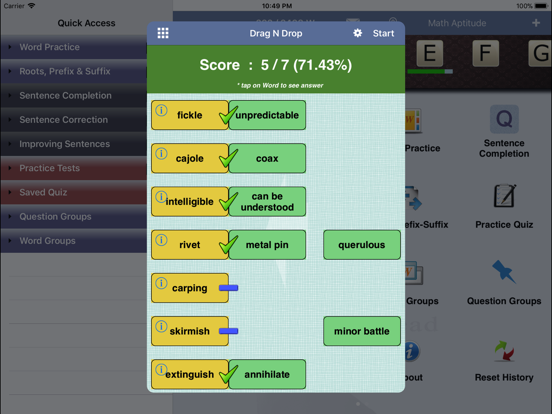 Screenshot #5 pour SAT English Lite