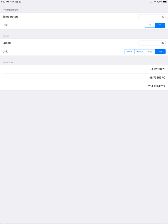 Screenshot #6 pour Windchill Temperature