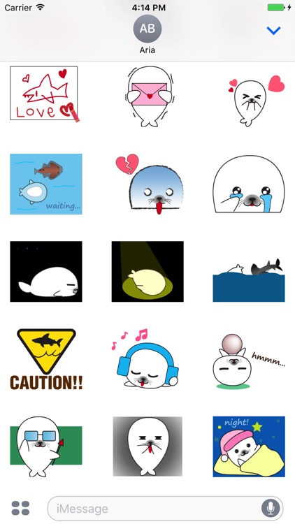 Animated Lovely Seal Sticker