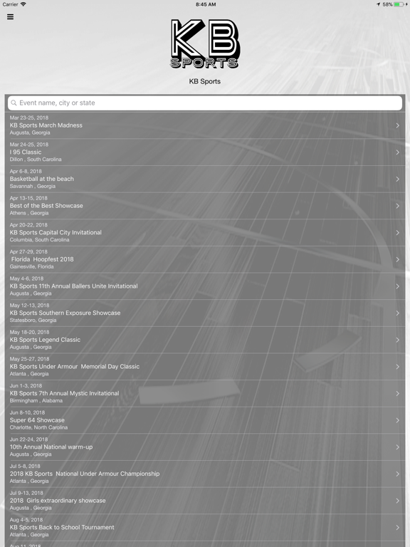 KB Sports iPad screenshot 1 - Sports app