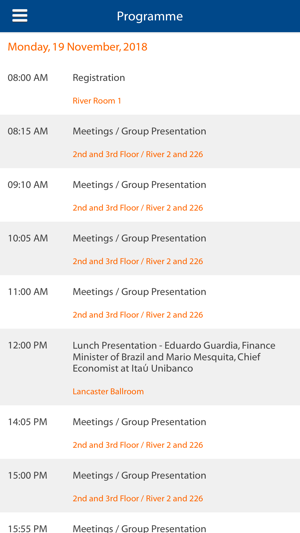 Itau BBA Conference App 2018(圖2)-速報App