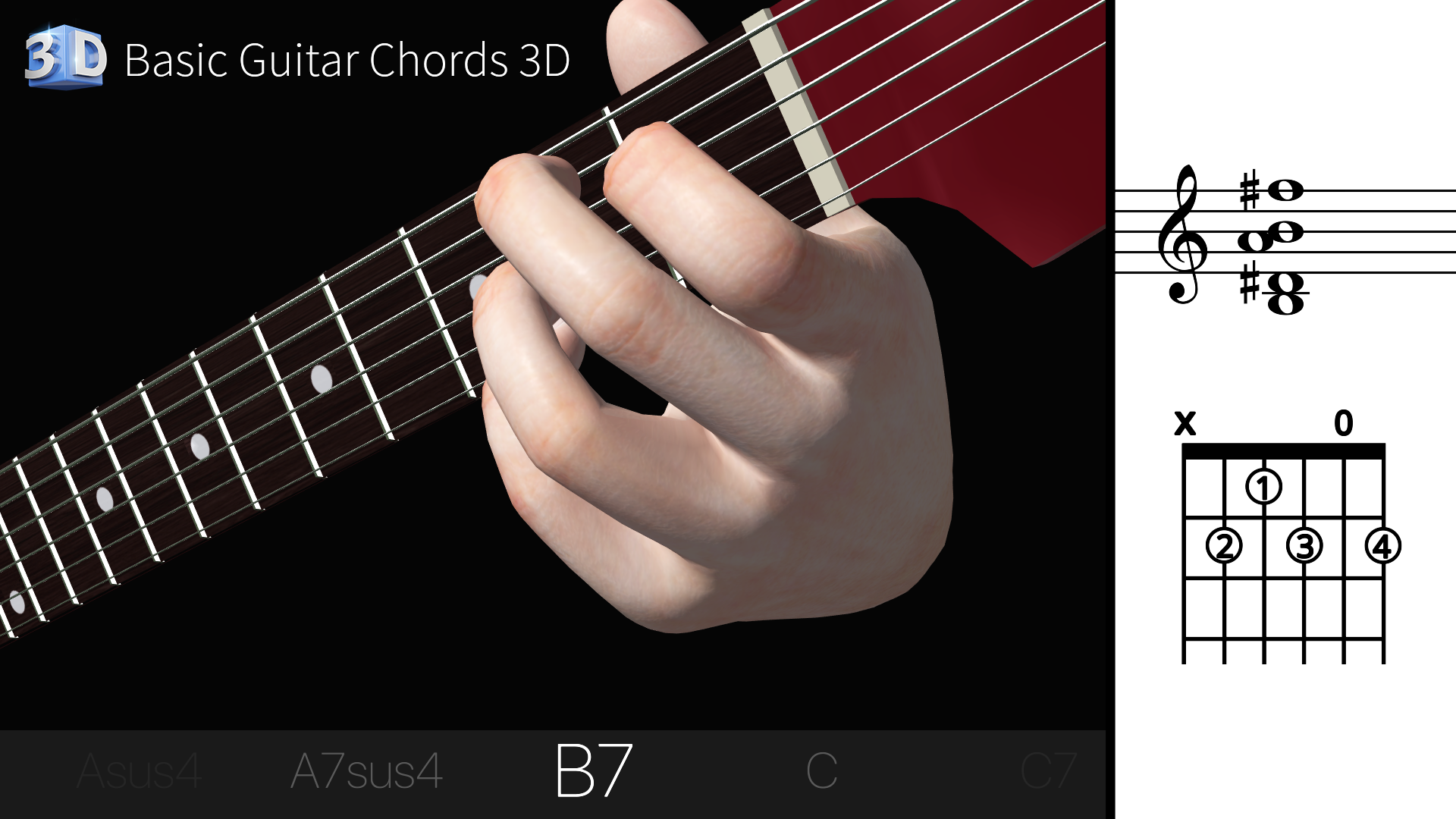 Guitar 3D - Basic Chords screenshot 26