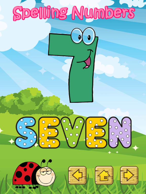 Spelling Numbers English Words iPad screenshot