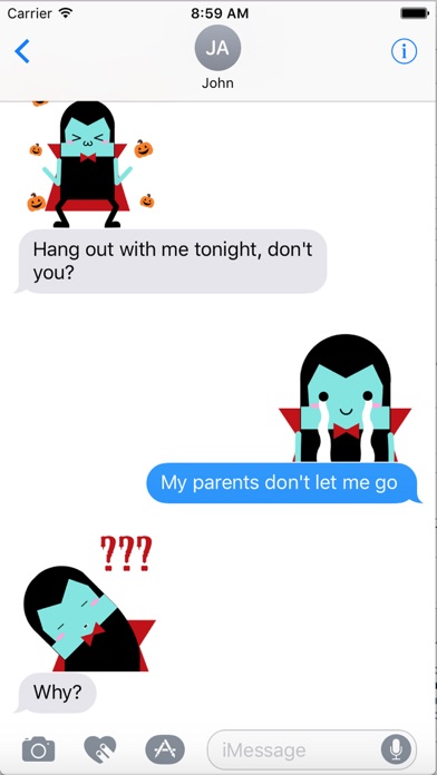 Dracula - Halloween Emoji GIFs screenshot 4