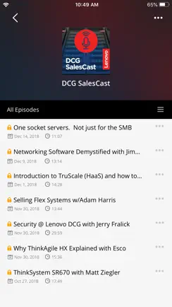 Lenovo Podcasts iPhone image 2