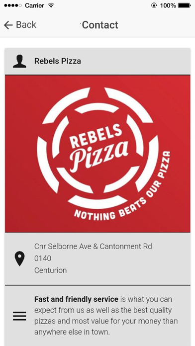 Rebels Pizza screenshot 3