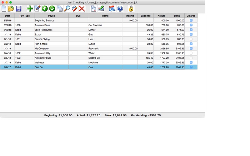 Screenshot #1 pour Just Checking