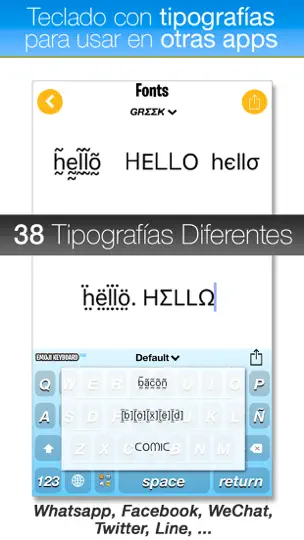 Captura de pantalla de Emoji Keyboard PRO en iPhone 3
