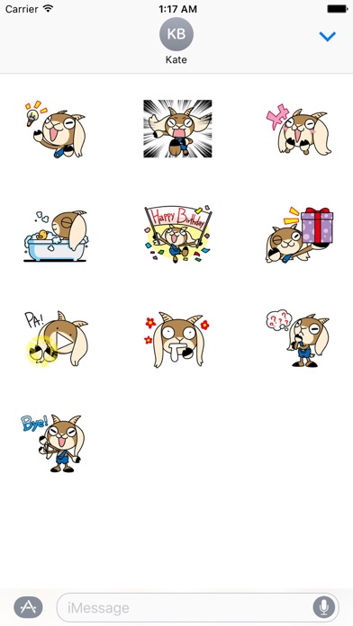 Cute Goat - GoatMoji Sticker screenshot 3