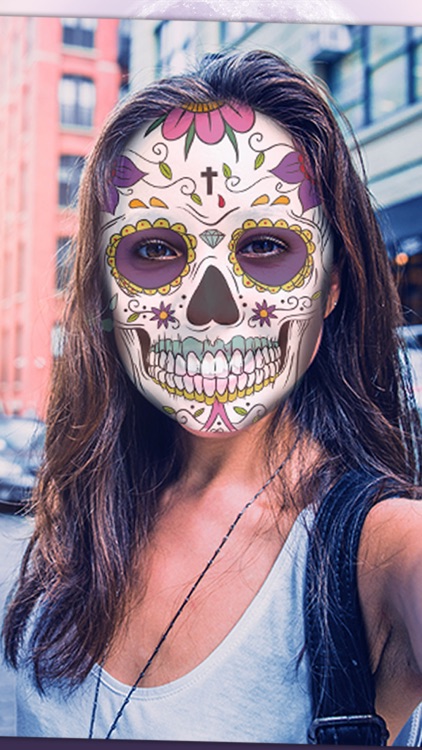 Mexican catrina face mask AI