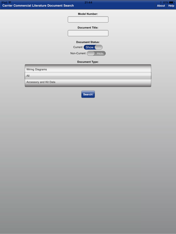 Carrier® Comm Lit iPad screenshot