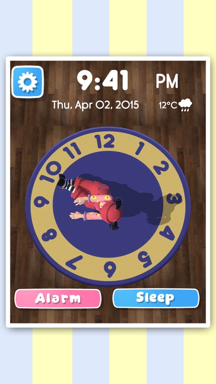 Clock Rug Time