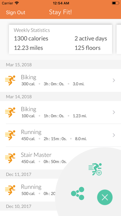 Stay Fit! iPhone screenshot 3 - Health & Fitness app