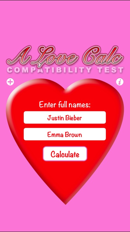 A Love Calc: Compatibility Test Calculator