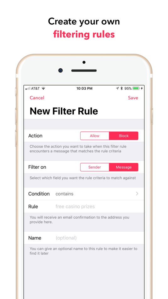 #4. SMS Junk Filter (iOS) 由: RADSense Software