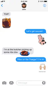 Traeger Grills Stickers screenshot #1 for iPhone