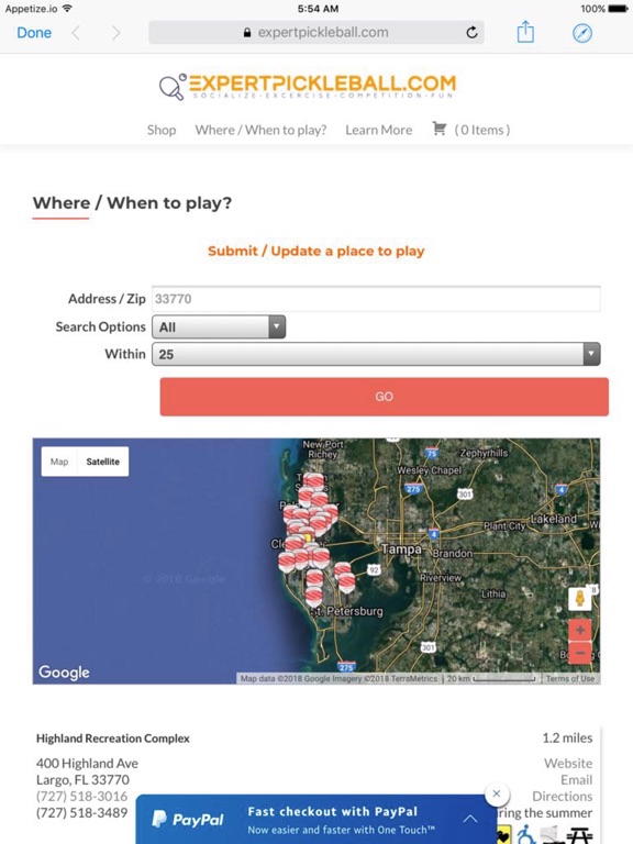 Screenshot #5 pour Pickleball Locator