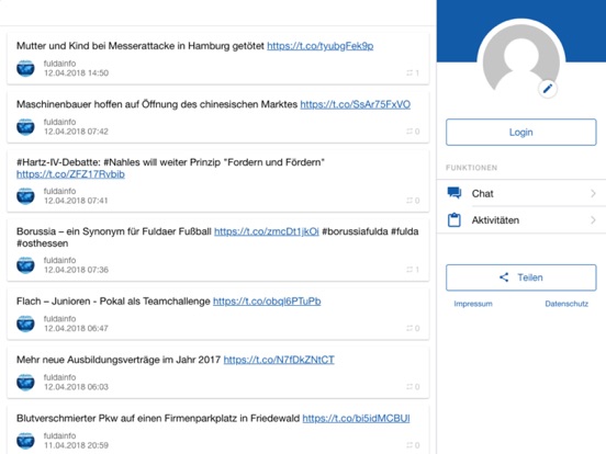 fuldainfo iPad screenshot