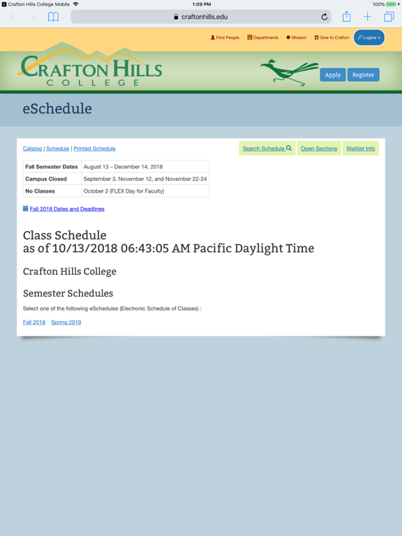 Screenshot #6 pour Crafton Hills College Mobile