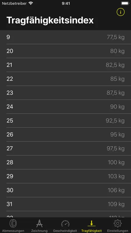 Tyre Dimensions screenshot 6 of 6