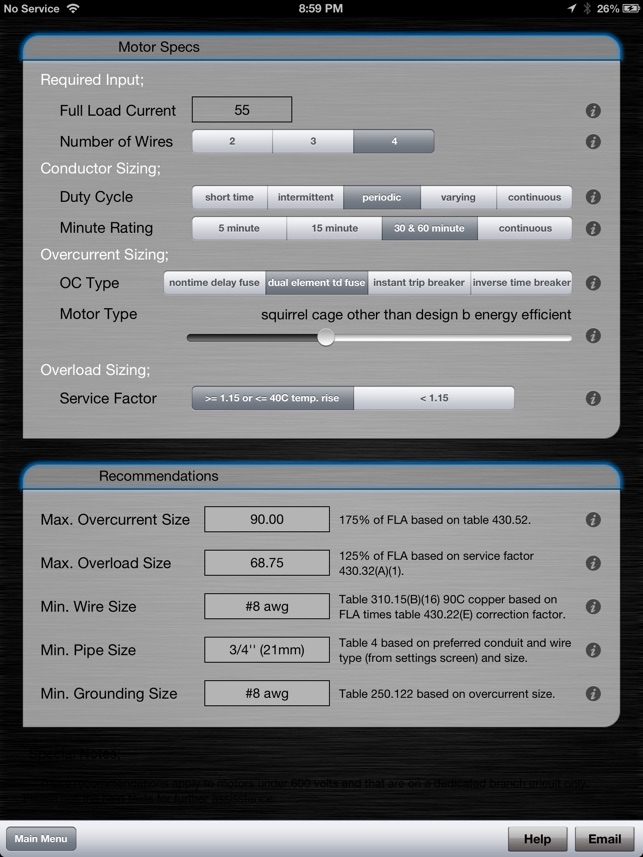 Electrical Calc Pro USA(圖5)-速報App