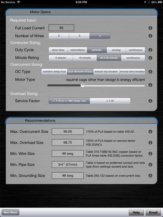 Electrical Calc Pro USA screenshot-4