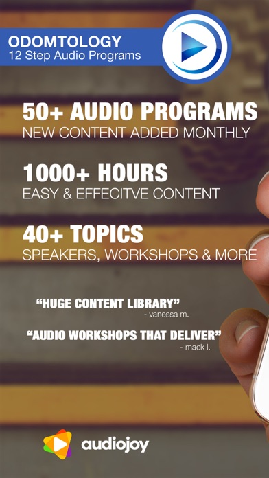 Screenshot #1 pour Odomtology AA 12-Step Recovery Audio Companion