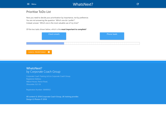 WhatsNext? iPad screenshot 5 - Business app