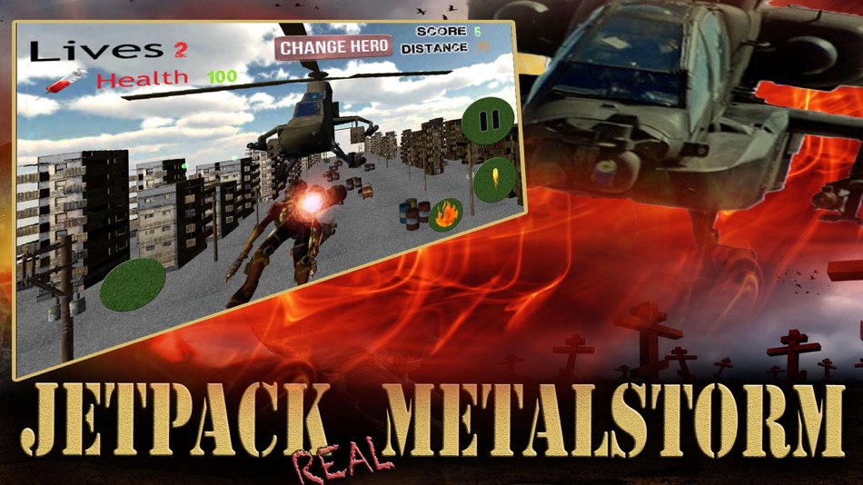 Jetpack Metal Storm - off road war blackhawk - 1.1 - (iOS)