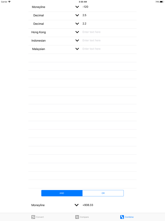 Screenshot #6 pour Sports Betting Odds Calculator