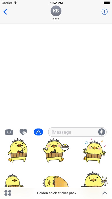 Golden chick sticker pack screenshot 4