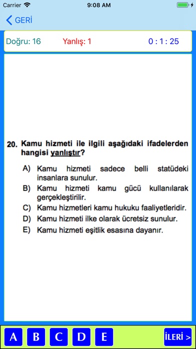 Adalet B. AÖF Çıkmış Sorular screenshot 3