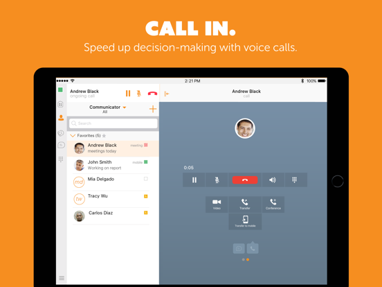 UC-One Comm NPS for iPad
