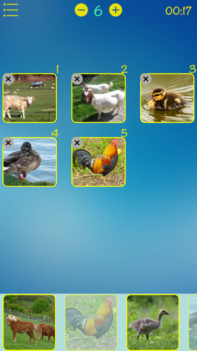 Objects order: memory game screenshot 2