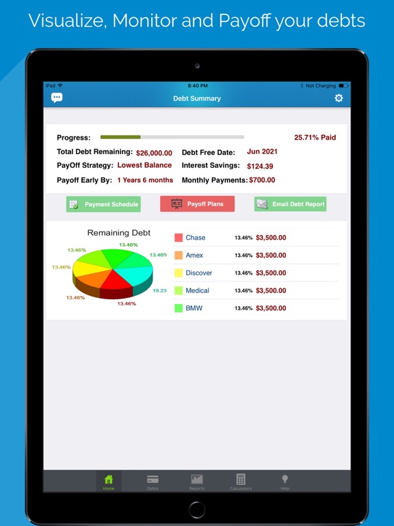 Screenshot #4 pour Debt Free - Pay Off your Debt