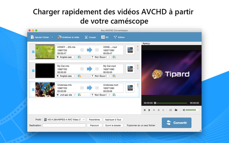 Screenshot #2 pour AVCHD Convertisseur-MP4/AVI