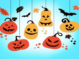 that is nice collection stickers about Hanging Halloween decorations on iMessage store