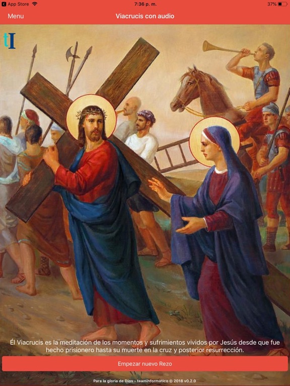 El Santo Viacrucis con audio iPad screenshot 1 - Lifestyle app