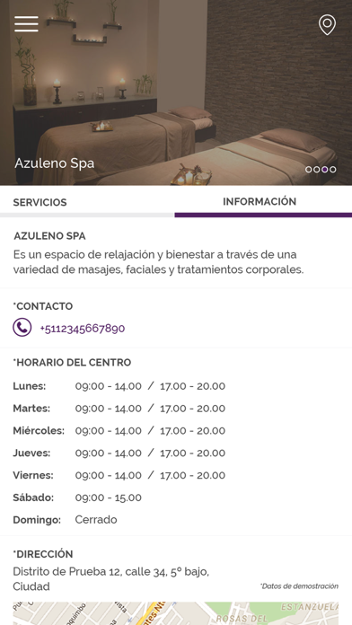 Azuleno Spa screenshot 3