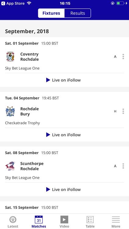 Rochdale Official App