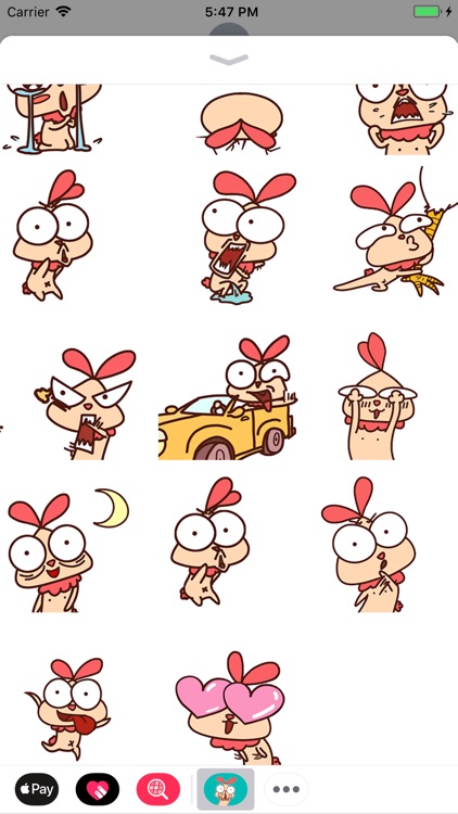 Funny Chick Animated Stickers