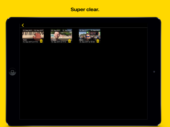 1 Second Daily Cam iPad screenshot 4 - Photo & Video app
