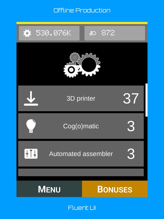 Screenshot #4 pour Gear Factory: Incremental Game