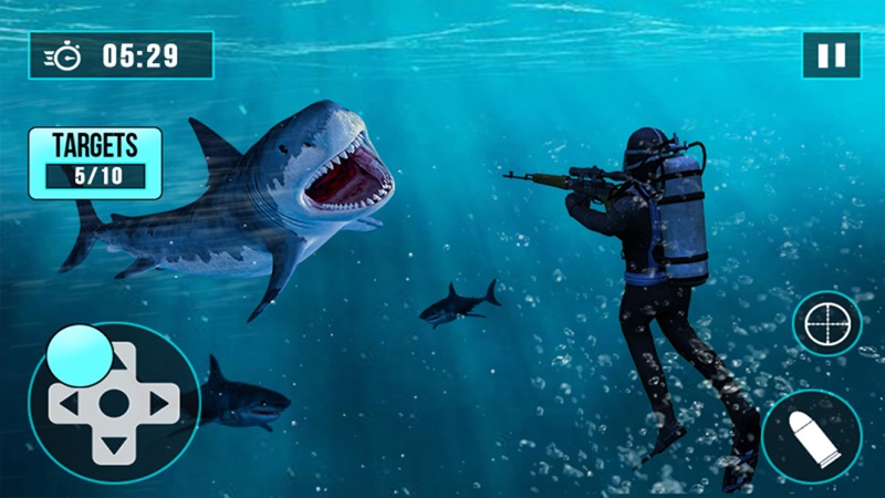 Tubarão caçador scuba mergulho screenshot 2