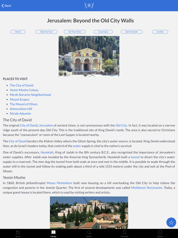 Jewish Virtual Library iPad screenshot 2 - Education app