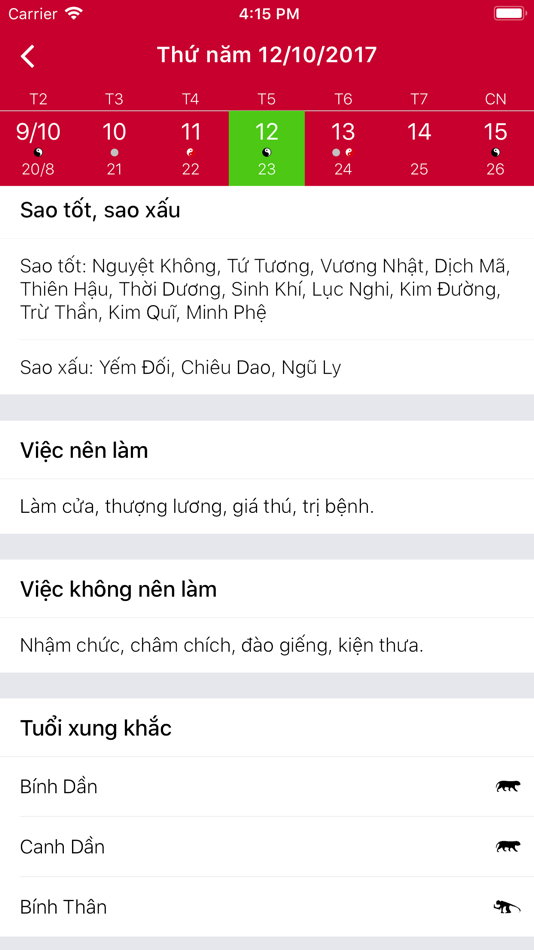 #2. Lịch Việt 2018 (iOS) 由: Ngo Ngoc Chien