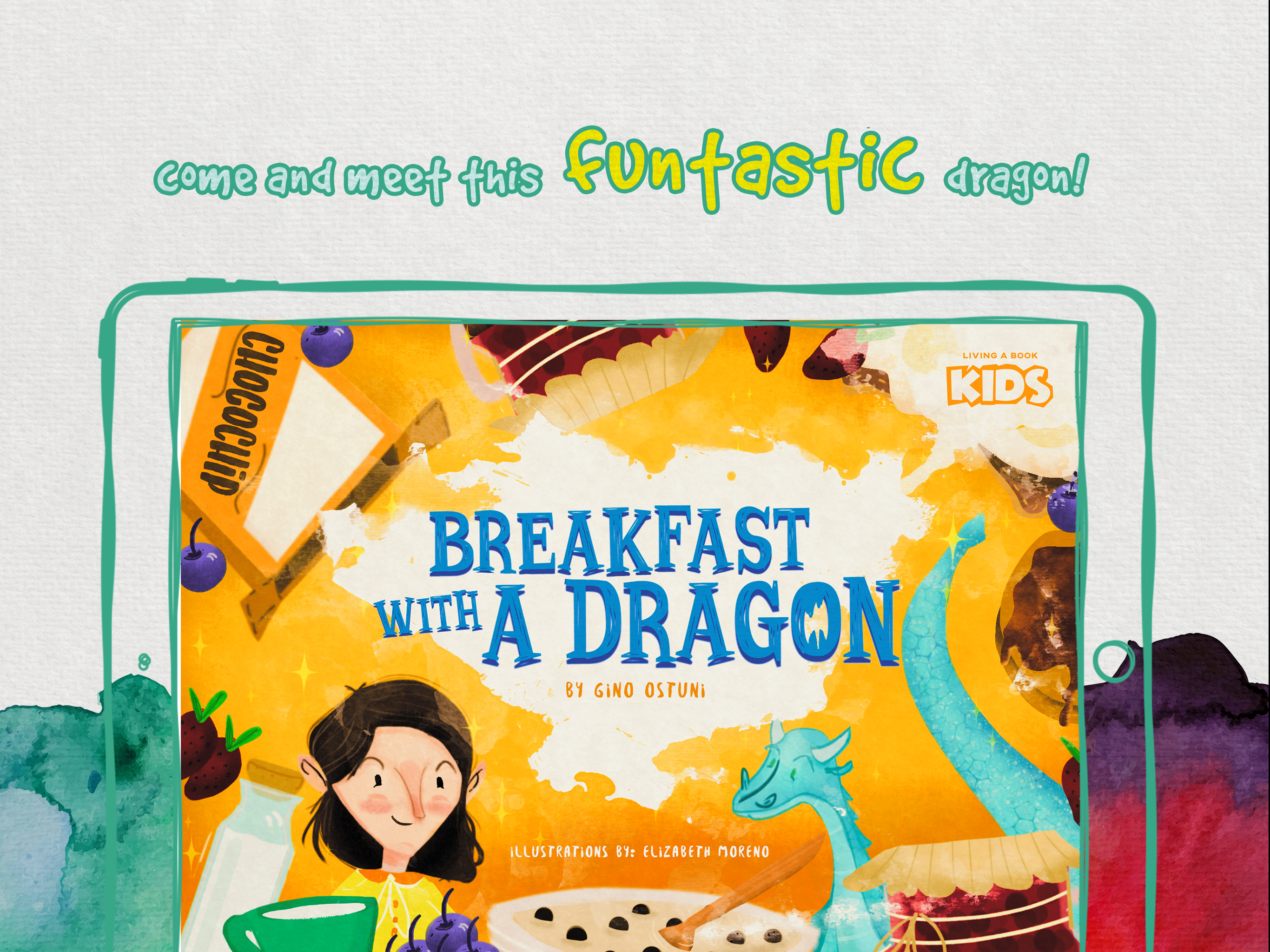 Breakfast with a Dragon Story tale kids Book Game